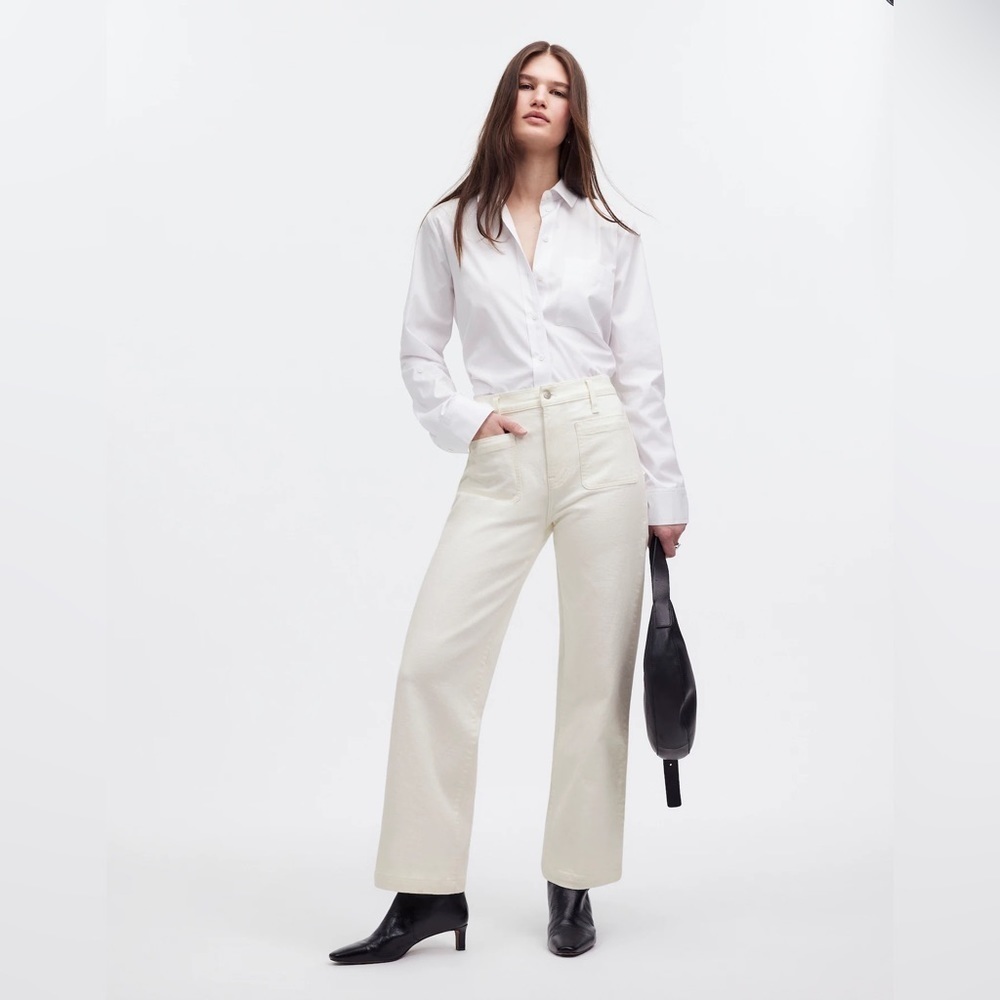 Madewell The Emmett Wide-Leg Full Length Jean: Patch Pocket Edition 32